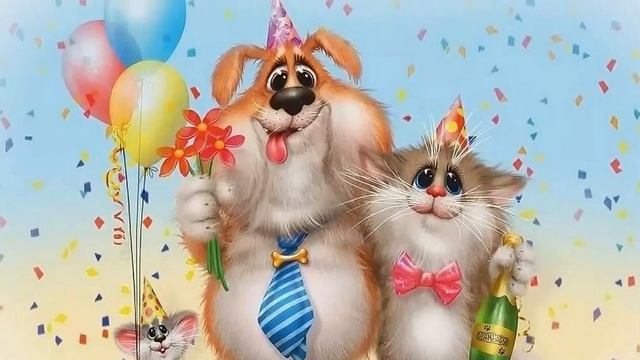 Забавные рисунки животных разных авторов