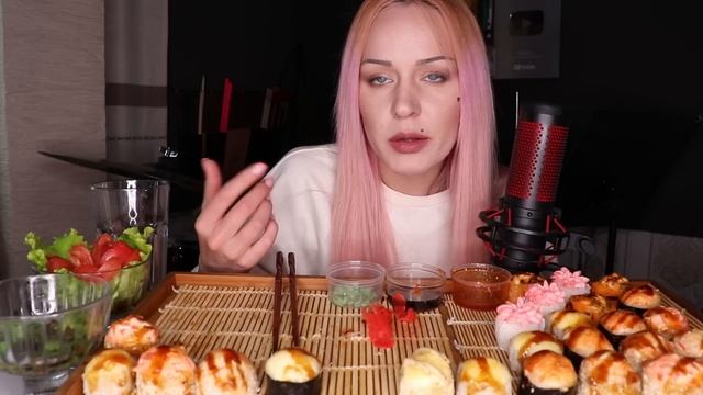 MUKBANG | Запеченные роллы/суши | Baked rolls/sushi не ASMR