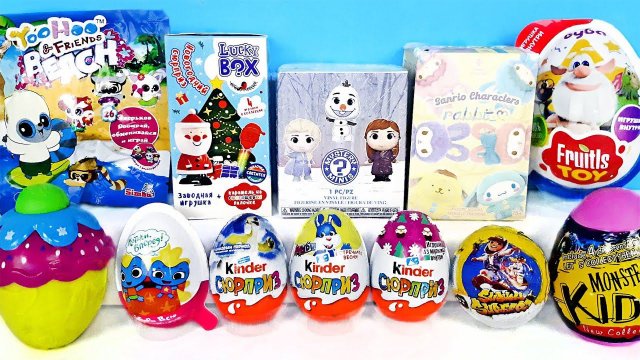 СЮРПРИЗ MIX! Miniso Кролики, Frozen 2 Disney Funko, Буба, Маша и Медведь Unboxing Kinder Surprise
