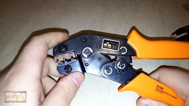 Кримпер, пресс-клещи или инструмент для опрессовки/обжима клемм и наконечников SN-48B. Aliexpress