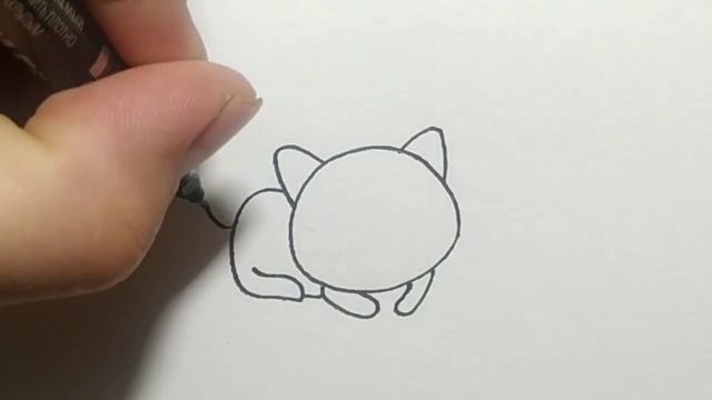 Как очень легко нарисовать кота