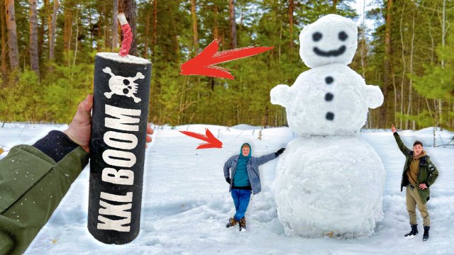 ✅ МОЩНЫЕ ПЕТАРДЫ + БОЛЬШОЙ СНЕГОВИК ?ТОП 50 ПЕТАРД В СНЕЖНОМ ШАРЕ ?