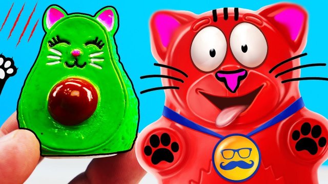 Котокадина и 19 кото антистрессов для желейного медведя Валеры | Авакадо антистресс