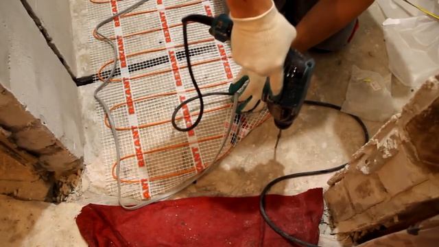 Теплый пол в ванной комнате под плитку Rexant своими руками Ремонт ванной комнаты