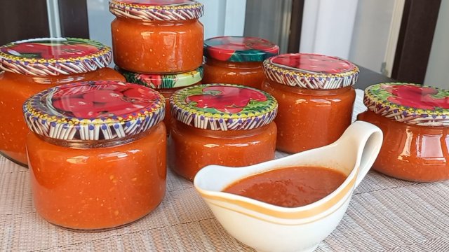 СОУС САЦЕБЕЛИ из Помидоров на Зиму Готовится быстро без лишних варок и возни
