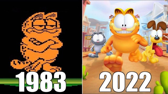 Эволюция серии игр Garfield [1983-2022]
