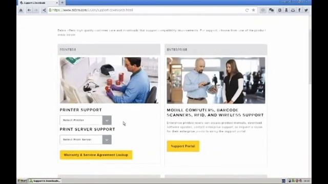 Установка и настройка принтера Zebra GK420d