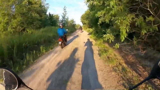 Покатушки на скутере в лесу