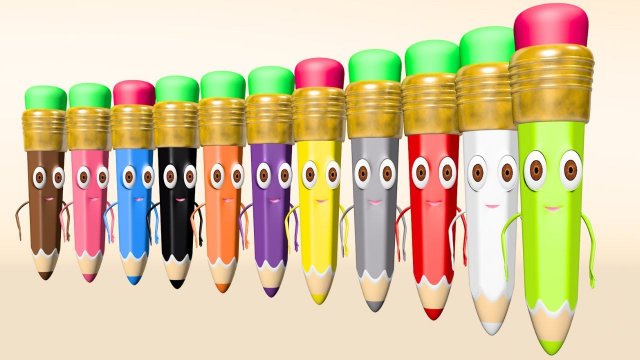 Цветные Карандаши ✏️ Фрукты и Овощи Песенка про Цвета Сборник для Детей
