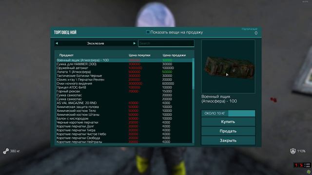 DayZ. Проект атмосфера - Ассортимент Ноя. Часть 1.