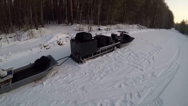 Ураган Тайга 600: Зимние покатушки, ч.1 - Обзор доработок и подготовки буксировщика к сезону