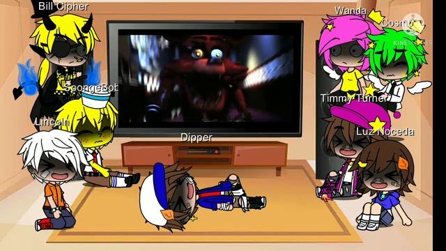 KM1: Cartoons React To FNAF It's Me Song By TryHardNinja