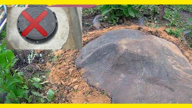 КАК ЗАМАСКИРОВАТЬ КРЫШКУ СЕПТИКА /АРХИТЕКТУРНЫЙ БЕТОН
