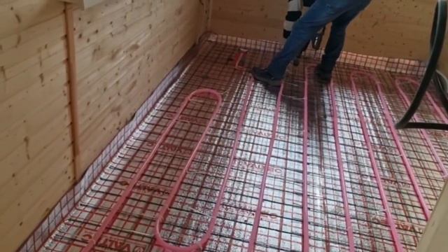 Крепление арматурной сетки для монтажа теплого пола