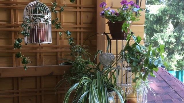 Летний декор дачного балкона