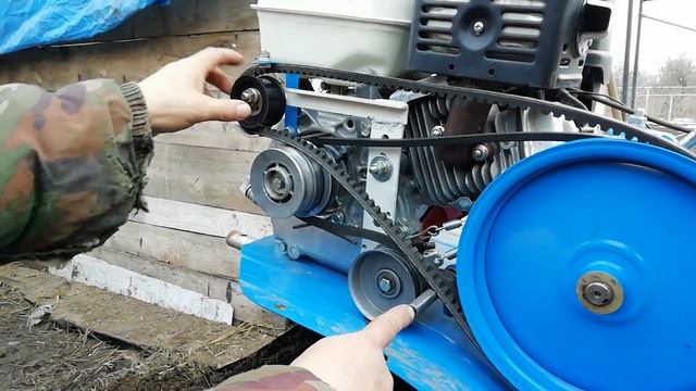 Задний ход мотоблок Нева.Необычная самоделка!