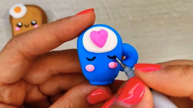 Лепка из пластилина/кавайная еда/милые фигурки из лёгкого пластилина