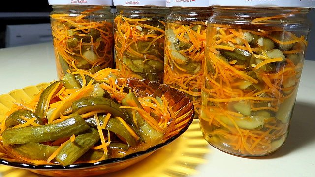 Вкуснейшие, хрустящие ОГУРЦЫ по корейски НА ЗИМУ. Готовит Ольга Ким