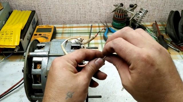 Простой способ подключения мотора стиральной машины. Четыре вывода.