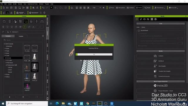 Daz studio tutorial for beginners - How to import a Daz Studio Character to Character Creator 3