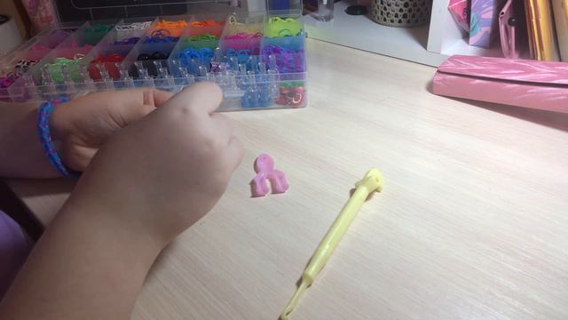 *2 часть* Как сплести очень легкий толстый браслет из резиночек