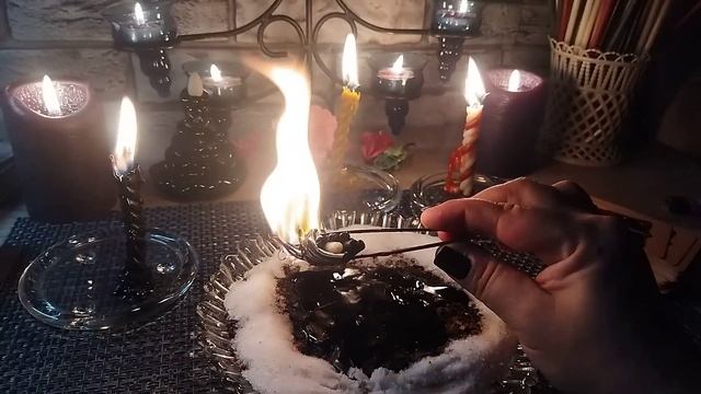 ЧИСТКА ОТ КЛАДБИЩЕНСКОЙ МАГИИ ?? ОТЖИГ И ОТЛИВКА ВОСКОМ