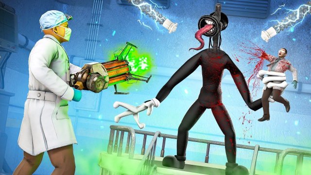 МУЛЬТЯШНЫЙ СИРЕНОГОЛОВЫЙ ОХОТИТСЯ НА НАС! ОПАСНЫЙ SCP ПРОТИВ ЛЮДЕЙ! ВЫЖИТЬ В ГОРОДЕ В Garry`s Mod