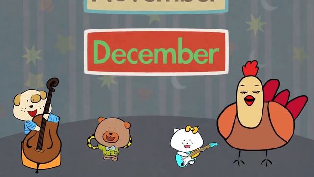 Months of the Year Song - Song for Kids - The Singing Walrus