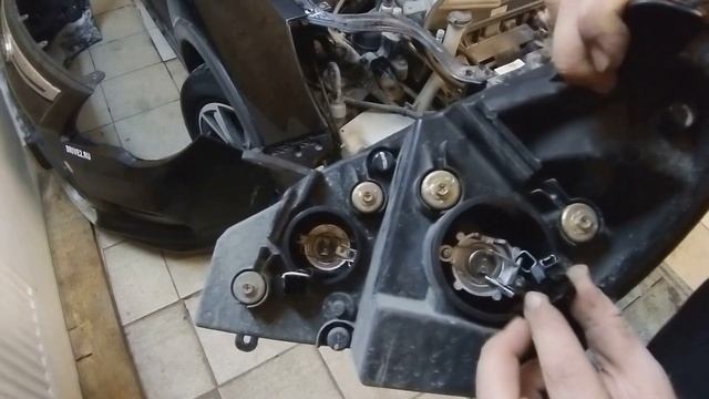 Замена LED ламп ближнего света на Lifan X50