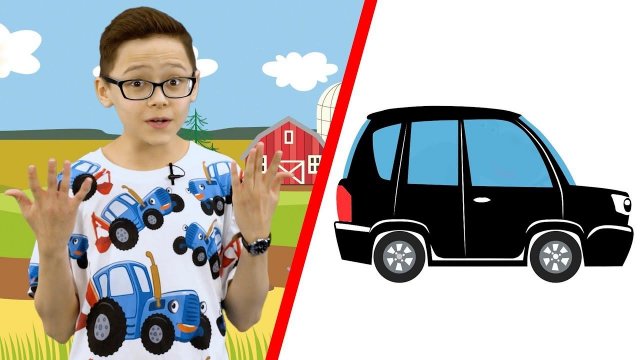 БИП БИП МАШИНКИ - Караоке детская песня про животных которые едут на машинках разного цвета