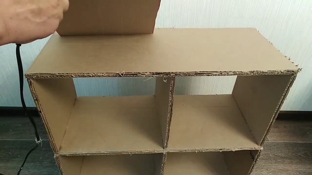 Шкафчик  из картона своими руками.