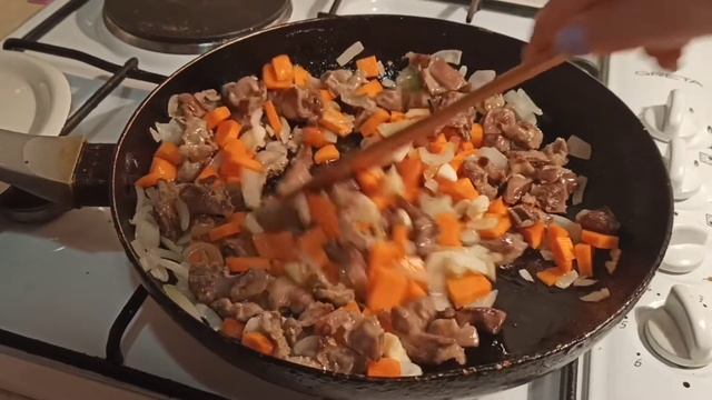 Куриные желудки с картошкой, мягкие и очень вкусные!