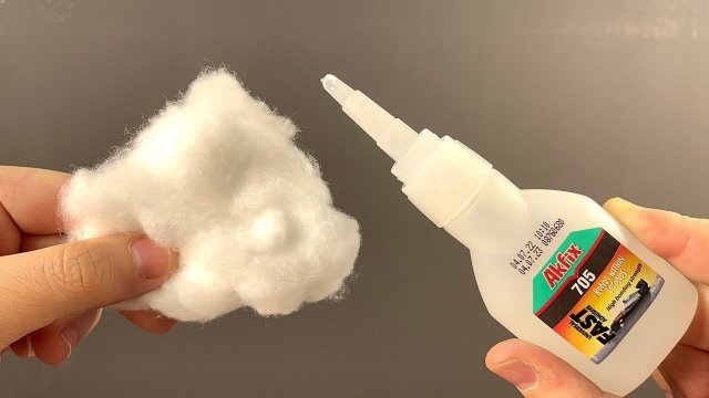 Супер КЛЕЙ и ВАТА! Налейте Клей на Ватку и поразитесь результатом!