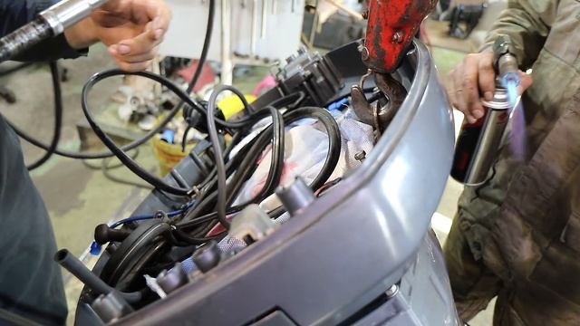 Как укоротить ногу на лодочном моторе YAMAHA F80B