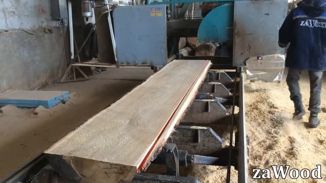Производство обрезной доски из дуба zaWood
