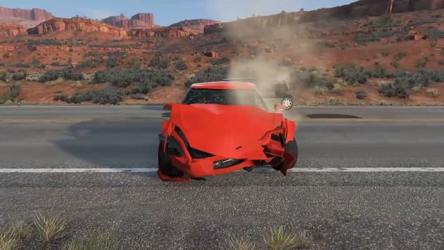 Автомобили потерявшие управление - BeamNG Drive