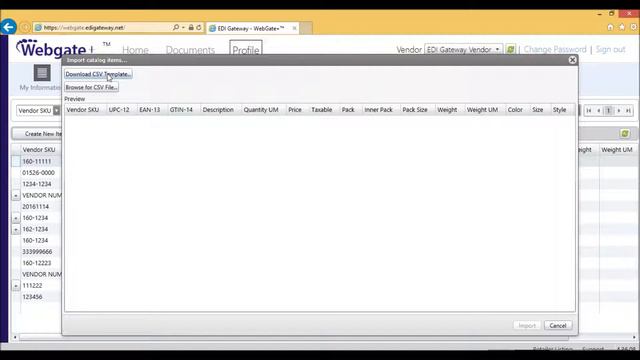 EDI RONA - How to create your profile by EDI Gateway