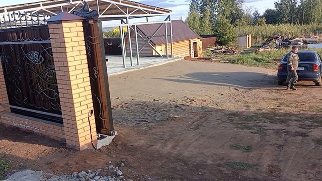 Откатные ворота под ключ