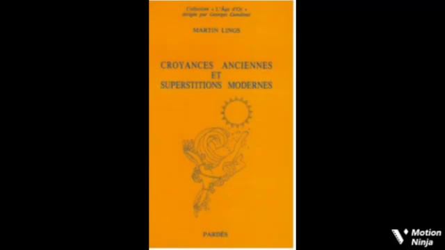 Livre audio -1- Le passé à la lumière du présent - Martin Lings