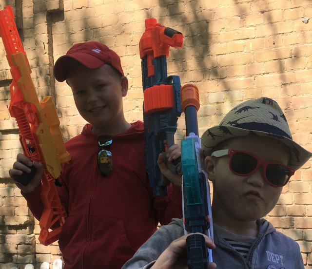 Обзор бластеров НЁРФ и X shot. Nerf schockwave, пистолетики и снайперки