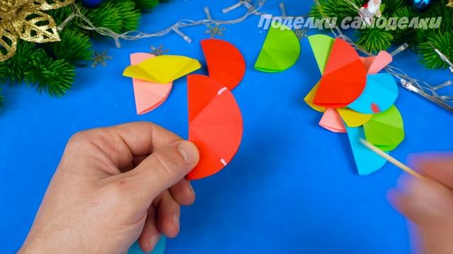5 ИДЕЙ поделок на Новый Год из бумаги своими руками Легкий Новогодний декор 2022 #3