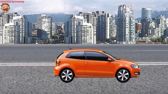 Оранжевая машинка хочет стать спортивным автомобилем.