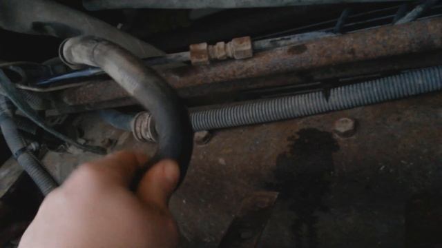 Установка электрического подогревателя 1,5 кв.  220 в.  на Камаз