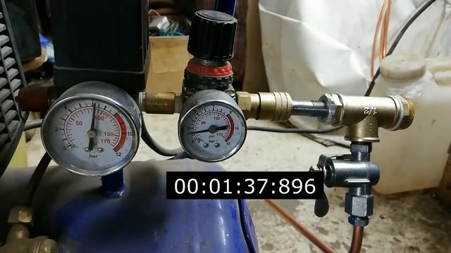 Расход воздуха форсунками горелками на отработанном масле Китайские поделки копия форсунки Delava