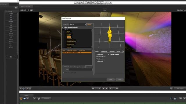 паказываю как двигать персонажа в Source Filmmaker