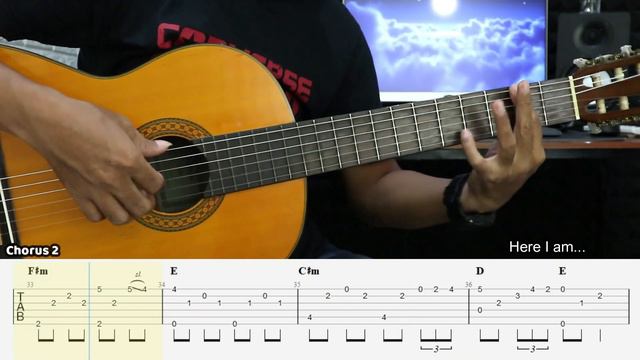 Send Me an Angel - Scorpions - Fingerstyle Guitar Tutorial + TAB & Lyrics