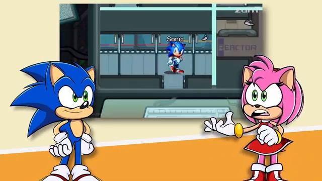 WE'RE IN AMONG US!! Sonic & Amy REACT to AMONG US, but with Sonic the Hedgehog by Zun7