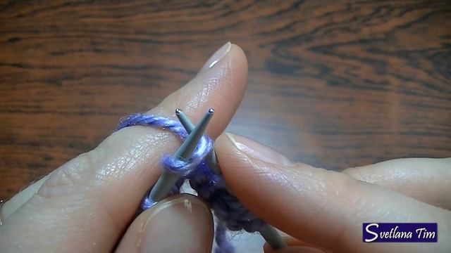 Как вязать ЛИЦЕВЫЕ ПЕТЛИ. Вязание на спицах. ЛИЦЕВАЯ ПЕТЛЯ спицами