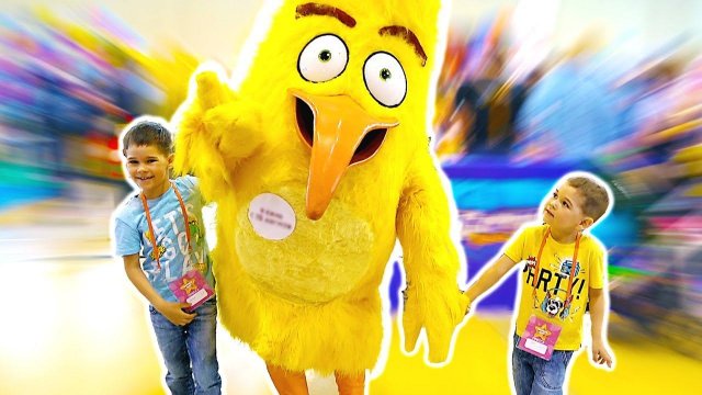Party with cartoons for kids.