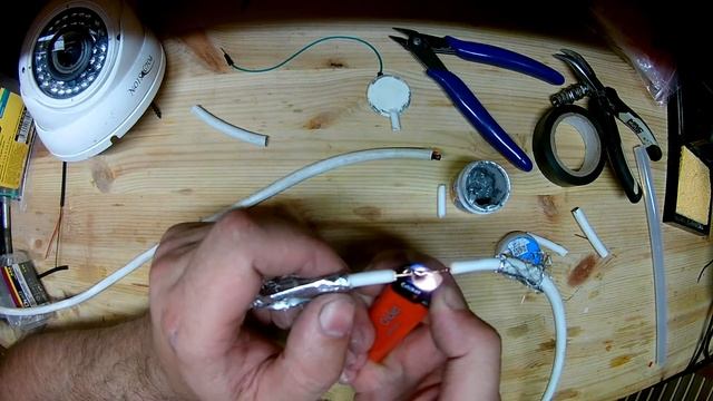 Как правильно соединить коаксиальный кабель.(телевизионную антенну)